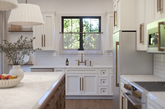Interior - Kitchen 1 for Cottage House Plan #455-783 - 3 bed, 3 bath