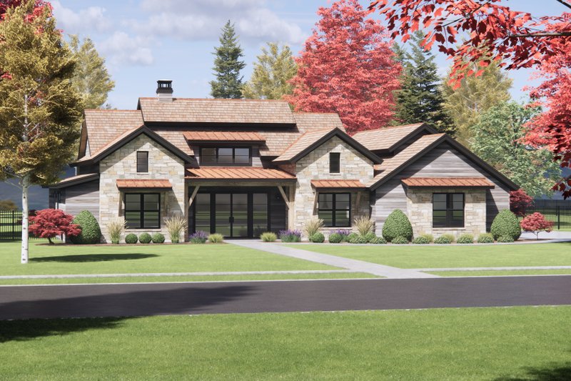 House Plan Design - Exterior - Front Elevation 5 for Country House Plan #1096-65 - 4 bed, 3.5 bath