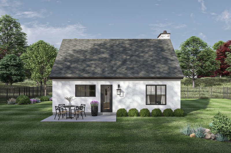 House Plan Design - Exterior - Rear Elevation for Modern House Plan #455-474 - 1 bed, 1 bath