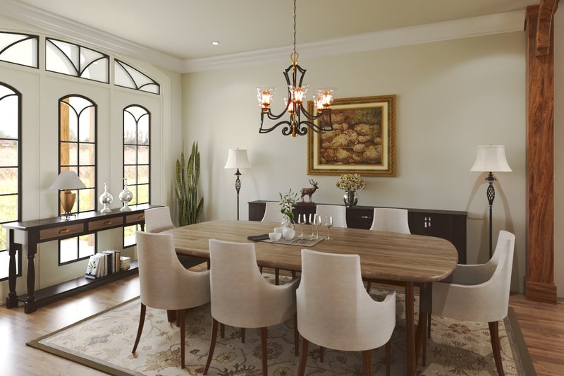 Dream House Plan - Interior - Dining Room for Craftsman House Plan #54-571 - 4 bed, 2.5 bath