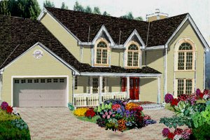 Traditional Exterior - Front Elevation Plan #3-202