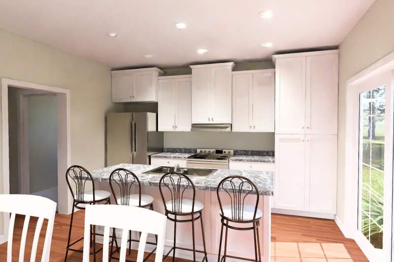 Architectural House Design - Interior - Kitchen 1 for Traditional House Plan #513-2464 - 3 bed, 2.5 bath