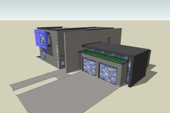 Exterior - Other Elevation for Modern House Plan #518-5 - 3 bed, 2.5 bath