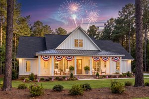 Dream House Plan - Exterior - Front Elevation for Farmhouse House Plan #430-439 - 4 bed, 2.5 bath