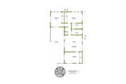 Contemporary Style House Plan - 3 Beds 2 Baths 999 Sq/Ft Plan #1106-45 