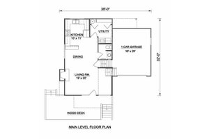 Floor Plan - Main Floor House Plan #116-108 - 3 bed, 2.5 bath