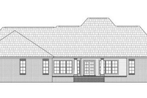 Exterior - Rear Elevation for Traditional House Plan #21-273 - 4 bed, 3 bath