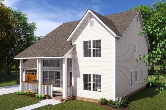 Exterior - Other Elevation for Farmhouse House Plan #513-2227 - 4 bed, 2.5 bath