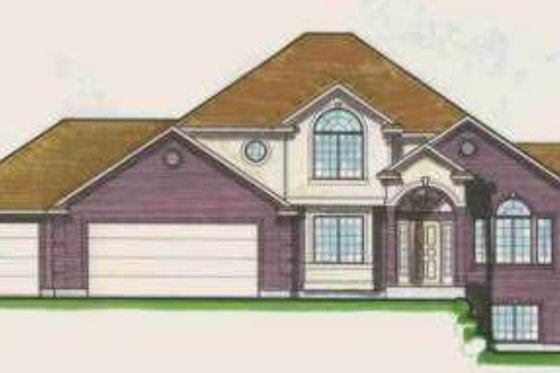 Exterior - Front Elevation for Traditional House Plan #308-111 - 3 bed, 2.5 bath