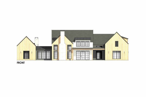 Exterior - Front Elevation 6 for Farmhouse House Plan #1096-5 - 4 bed, 4.5 bath