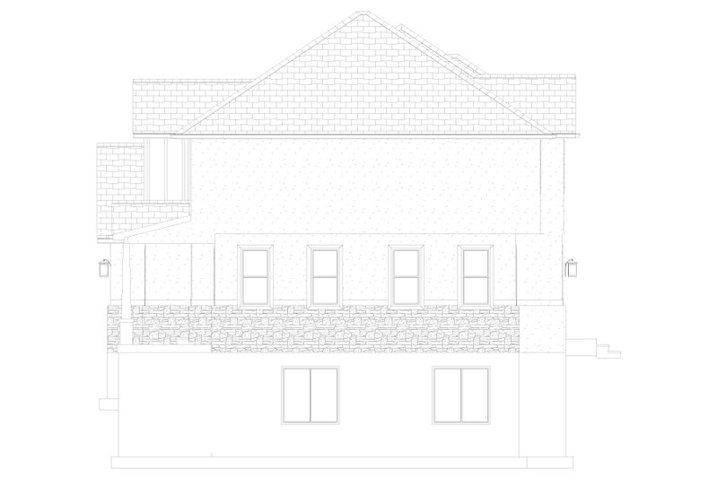 House Design - Exterior - Other Elevation 1 for Farmhouse House Plan #1060-262 - 4 bed, 2.5 bath