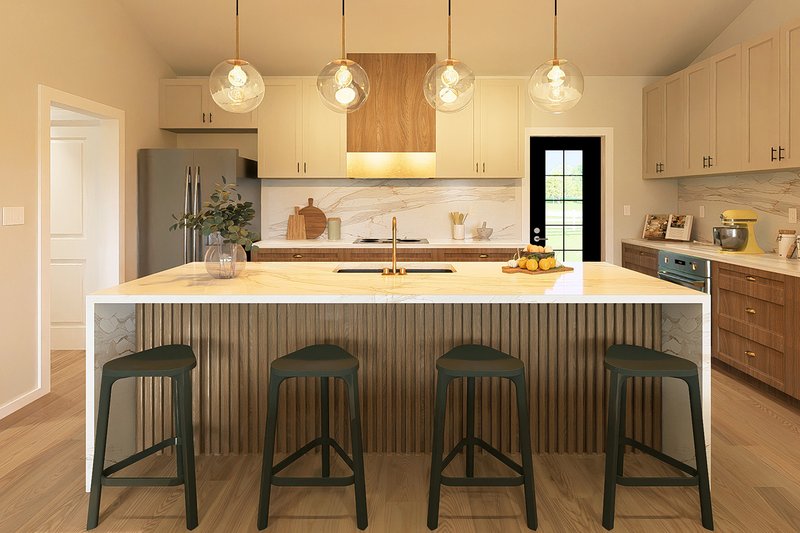 House Blueprint - Interior - Kitchen 2 for Farmhouse House Plan #126-313 - 2 bed, 2 bath