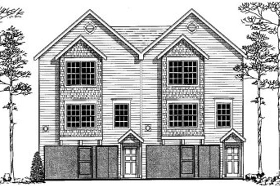 Exterior - Front Elevation for Traditional House Plan #303-448 - 5 bed, 1.5 bath