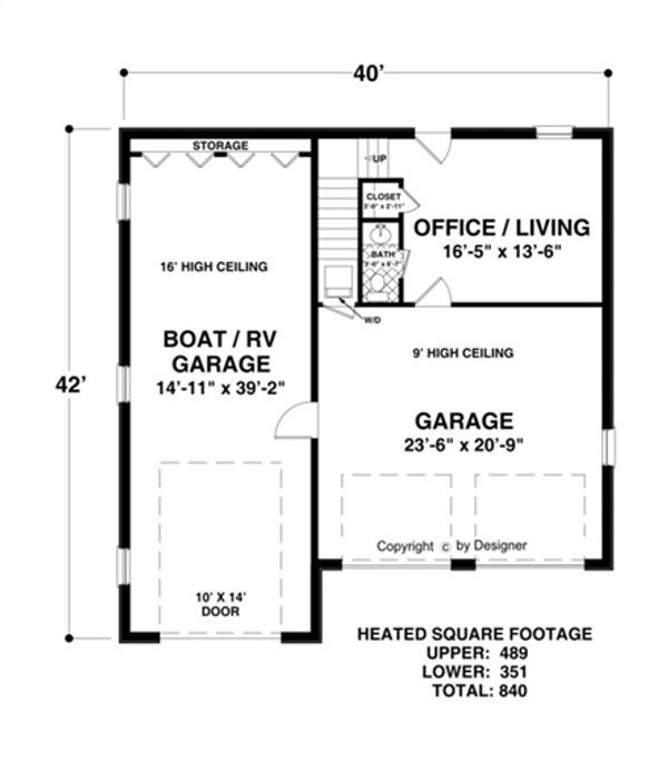 Home Plan - Craftsman Floor Plan - Main Floor Plan #56-612