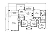 Mediterranean Style House Plan - 3 Beds 2 Baths 2398 Sq/Ft Plan #57-305 