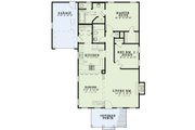 Classical Style House Plan - 2 Beds 2 Baths 1172 Sq/Ft Plan #17-179 Floor 