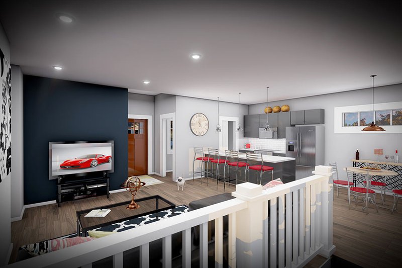 House Design - Interior - Family Room for Ranch House Plan #70-1507 - 3 bed, 2.5 bath