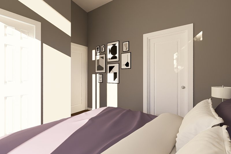 Architectural House Design - Interior - Bedroom 1 for Contemporary House Plan #1064-442 - 2 bed, 2 bath