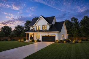 Dream House Plan - Exterior - Front Elevation for Farmhouse House Plan #20-2659 - 4 bed, 2.5 bath