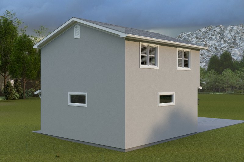 Architectural House Design - Exterior - Rear Elevation 1 for Traditional House Plan #1060-460 - 1 bed, 1.5 bath