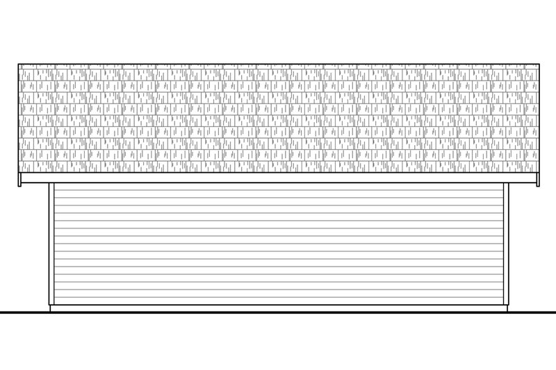 Architectural House Design - Exterior - Other Elevation 2 for Prairie House Plan #124-1006 - 2 bed, 2 bath