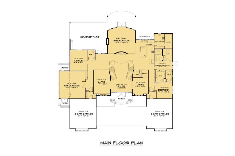 Contemporary Style House Plan - 7 Beds 7.5 Baths 10281 Sq/Ft Plan #1066 ...