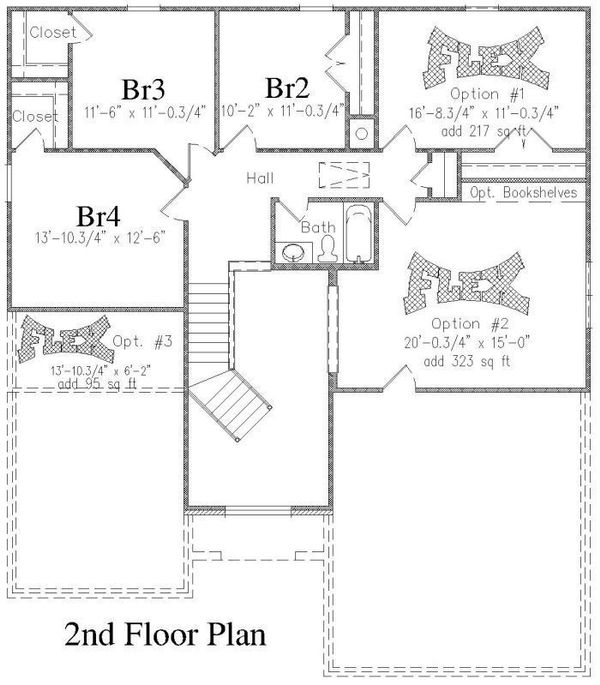 Floor Plan - Upper Floor Plan #329-346