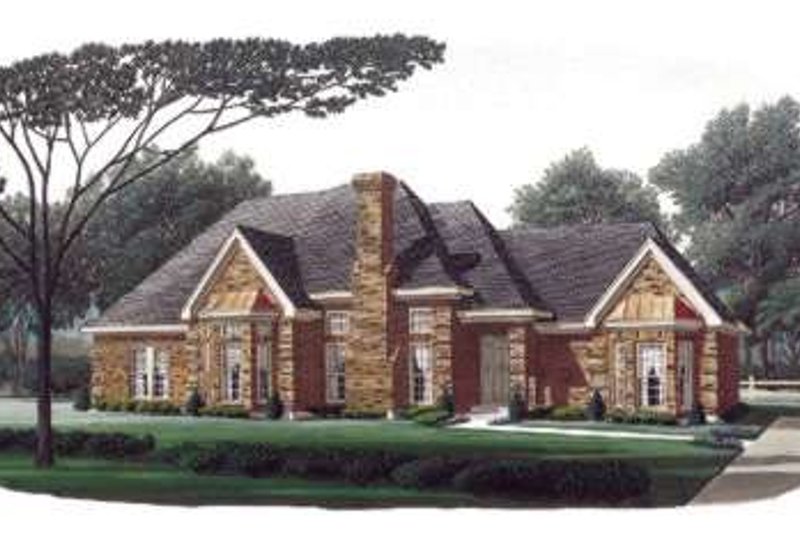 Architectural House Design - European Exterior - Front Elevation Plan #410-204