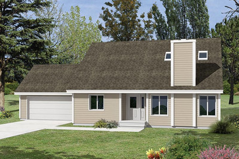 Home Plan - Traditional Exterior - Front Elevation Plan #57-256