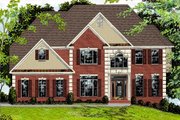 European Style House Plan - 5 Beds 4 Baths 3135 Sq/Ft Plan #56-212 