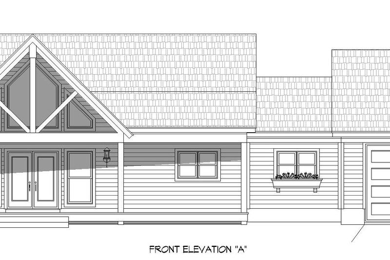 Architectural House Design - Exterior - Front Elevation 3 for Country House Plan #932-605 - 3 bed, 3 bath