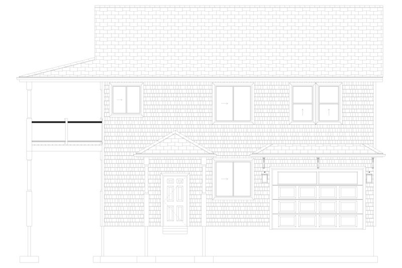 House Design - Exterior - Front Elevation 5 for Craftsman House Plan #1060-372 - 2 bed, 2 bath