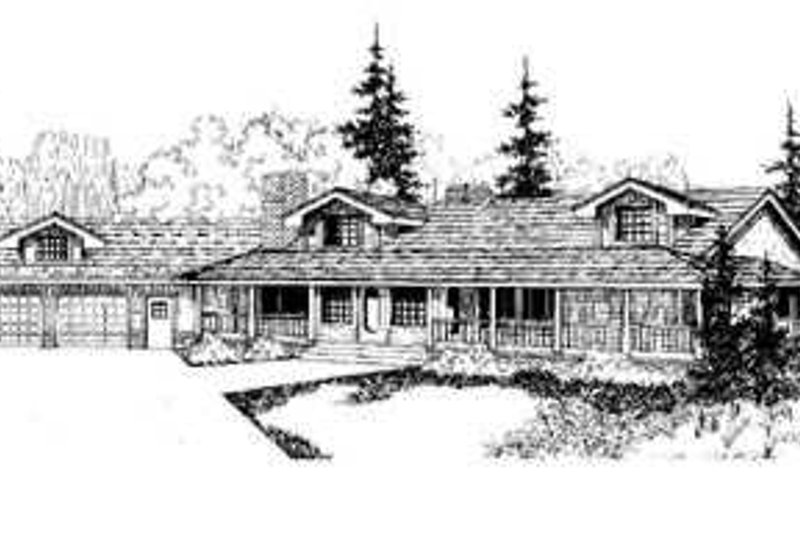 Home Plan - Traditional Exterior - Front Elevation Plan #60-489