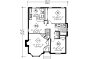 Traditional Style House Plan - 2 Beds 1 Baths 972 Sq/Ft Plan #25-1159 