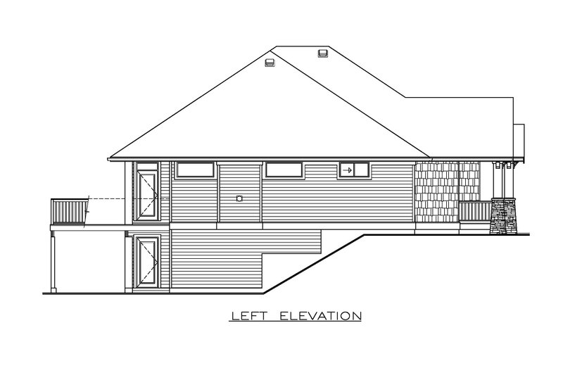 House Design - Exterior - Other Elevation 1 for Craftsman House Plan #1100-121 - 2 bed, 2 bath
