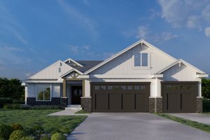 Craftsman Exterior - Front Elevation Plan #112-250