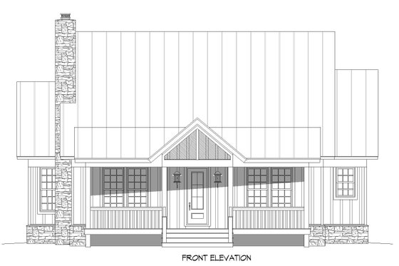 Exterior - Front Elevation 3 for Traditional House Plan #932-427 - 3 bed, 3.5 bath