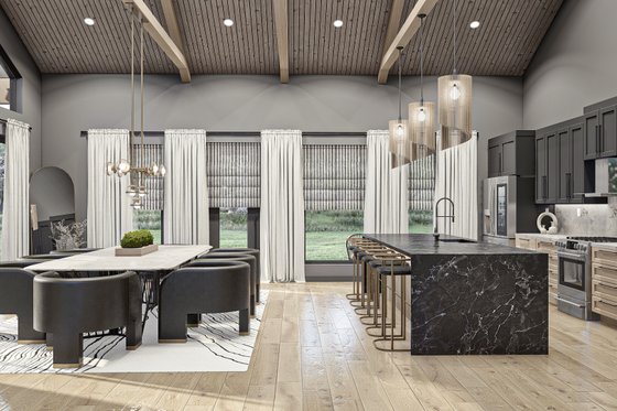 Interior - Dining Room 1 for Modern House Plan #455-527 - 3 bed, 2.5 bath