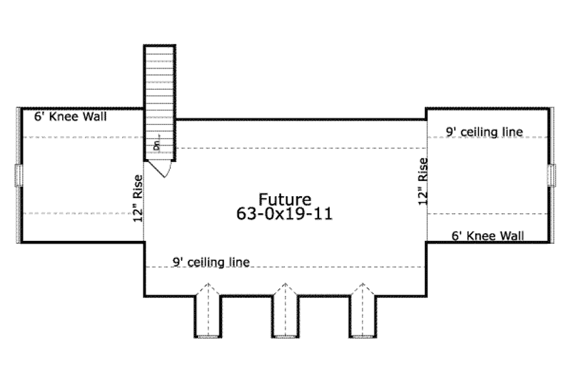 Home Plan - Floor Plan - Other Floor for Southern House Plan #406-261 - 3 bed, 2.5 bath