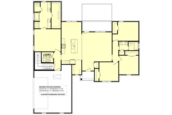 Floor Plan - Other Floor for Farmhouse House Plan #430-425 - 4 bed, 2 bath