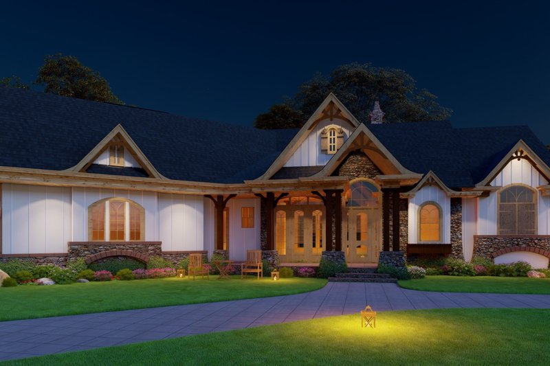 Home Plan - Exterior - Front Elevation 5 for Craftsman House Plan #54-468 - 3 bed, 2.5 bath