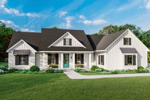 Farmhouse Exterior - Front Elevation Plan #406-9666