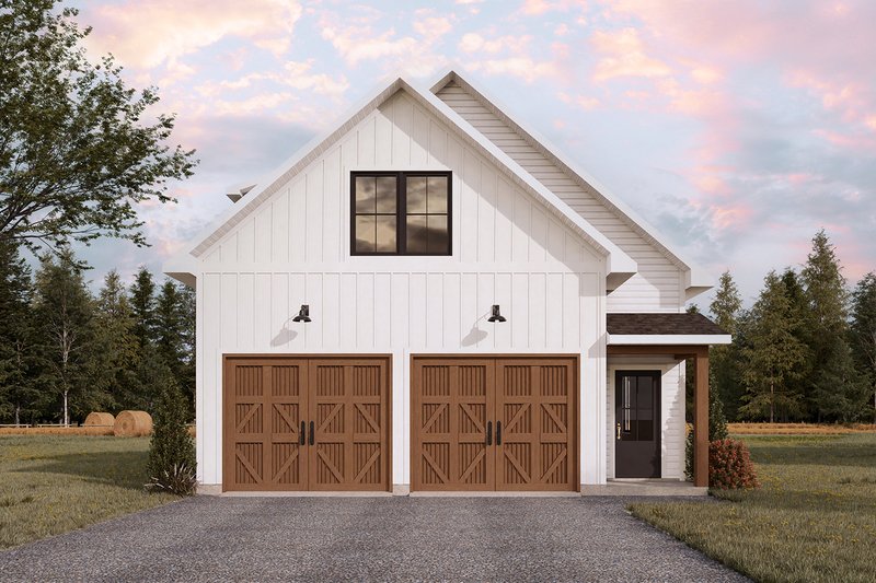 Architectural House Design - Exterior - Front Elevation 3 for Farmhouse House Plan #23-2889, 1 bath