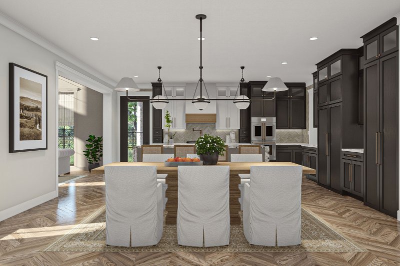 House Design - Interior - Dining Room 2 for Mediterranean House Plan #455-524 - 5 bed, 4.5 bath