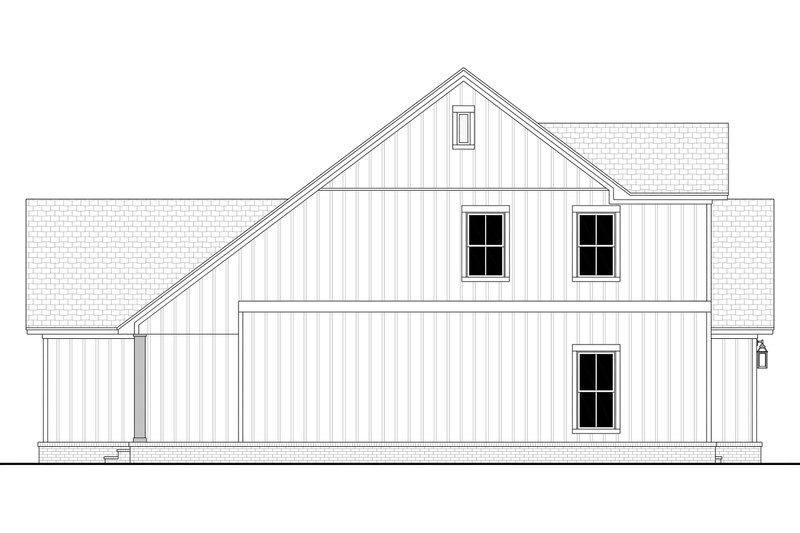 Dream House Plan - Exterior - Other Elevation 3 for Farmhouse House Plan #430-437 - 4 bed, 2.5 bath