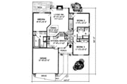 Traditional Style House Plan - 3 Beds 2 Baths 1568 Sq/Ft Plan #312-273 