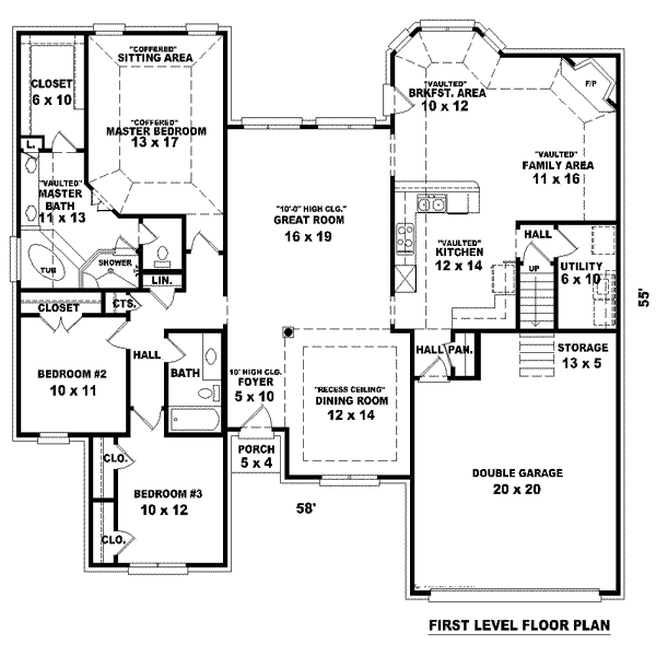 European Floor Plan - Main Floor Plan #81-1545