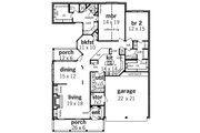 Traditional Style House Plan - 2 Beds 2 Baths 2006 Sq/Ft Plan #45-342 
