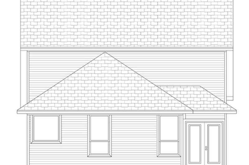 House Design - Exterior - Rear Elevation for Cottage House Plan #84-569 - 3 bed, 2.5 bath