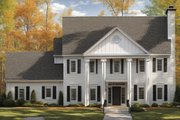 Colonial Style House Plan - 4 Beds 2.5 Baths 2261 Sq/Ft Plan #3-185 